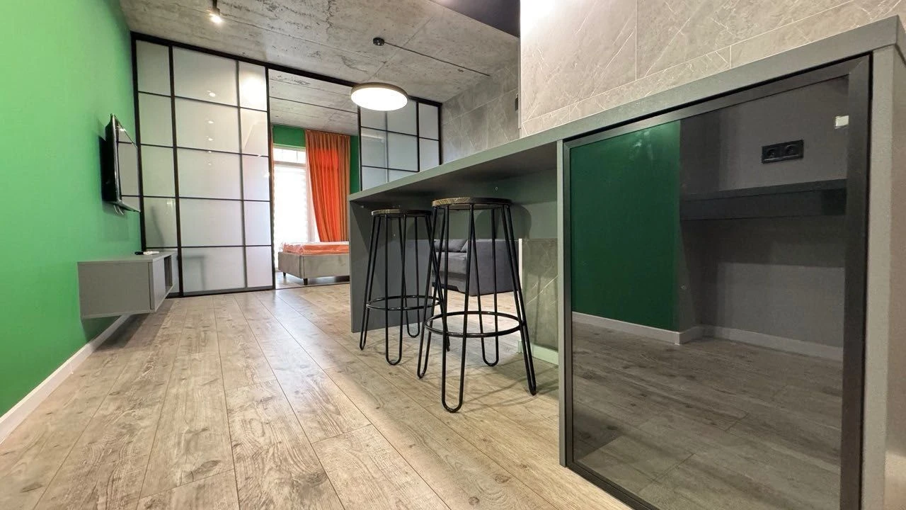 Shevchenko Avenue, Olympic Residence. Stylish studio with a panoramic view.