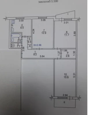 Продам 3 ком кв Салтовка, 608 м-н, ул Академика Павлова