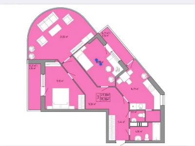 3-room apartment. Kovalevsky Uzviz, Odesa