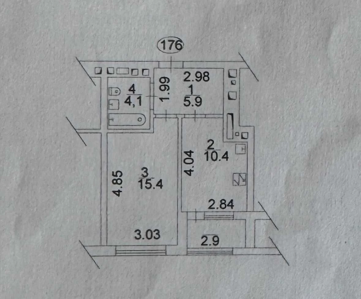 Продаж 1к 39 м² Європейського союзу 45А, ЖК Варшавський мікр
