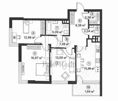 Продаж 3-квартиры, 92 м2.