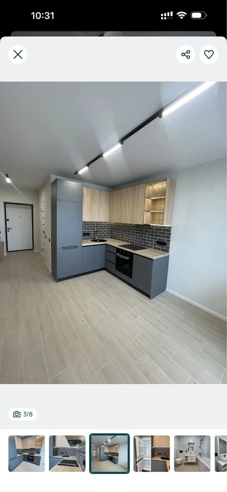 Просторная квартира 41 м² на комфортном 3-м этаже ЖК "Мира"