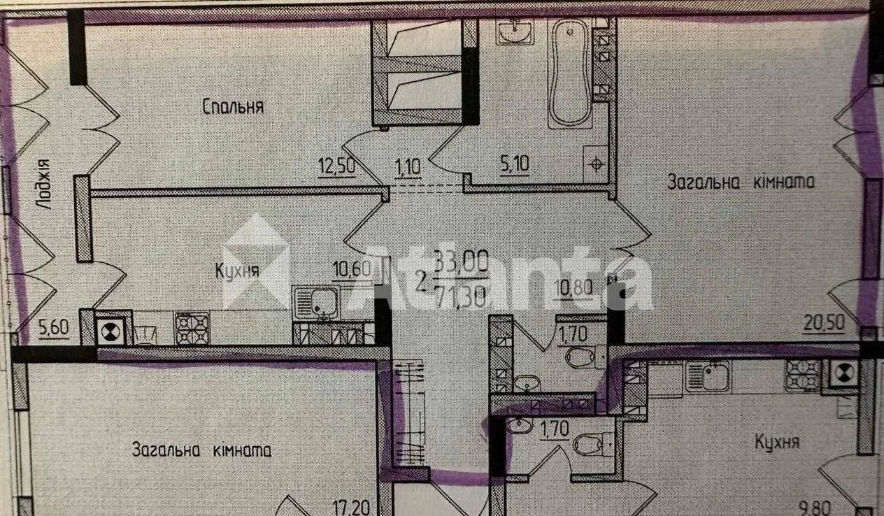 Sale 2 km from "Komfort Hall" Residence, Ruska Street