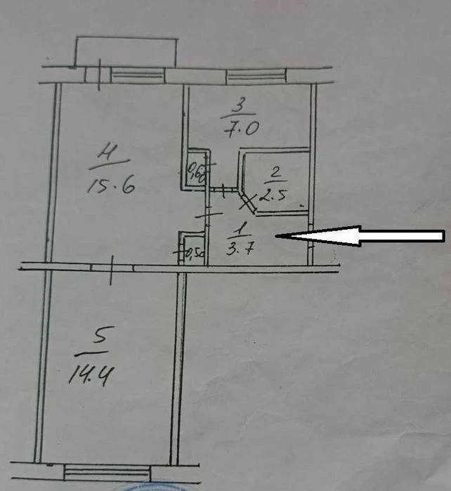 2-room apartment for sale, Voskresensky Ave., 30