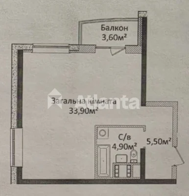 В продаже 2-комнатная квартира с ремонтом в жк Четыре Сезона