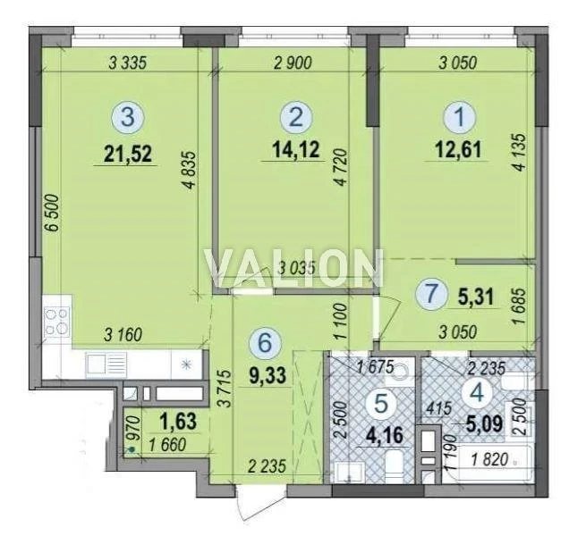 Продажа: 1-к квартиры просп. Петра Григоренко 46