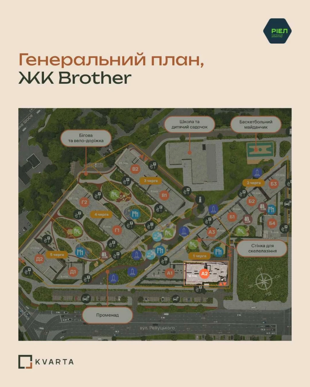 1-кімнатна квартира 32,23 м², 2 поверх, ЖК Brother, Дарницьк