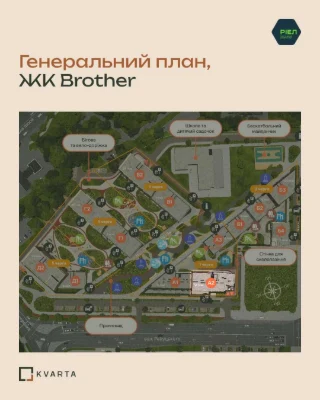 1-кімнатна квартира 32,23 м², 2 поверх, ЖК Brother, Дарницьк