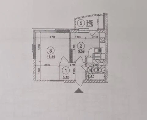 Sale of 1-bedroom apartment in Freedom residential complex, George Narbut street (formerly Vyzvol street)