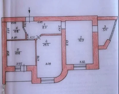 Продаж: Чудова 2-кімнатна квартира в ЖК "Чайка"