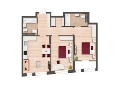 Sale of 2-room apartment 68.2 sq. m on Stolychne highway 5A • ID 34651
