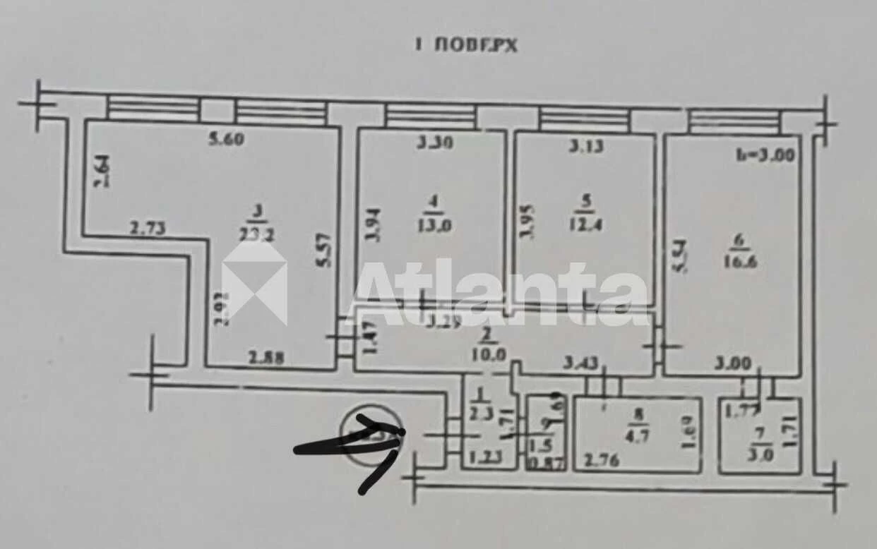 В продаже 3-комнатная квартира на Черемушках, ремонт, рядом