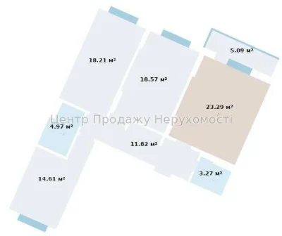 Продається 3-кімн. квартира 99 м² в ЖК «OK'LAND», Київ