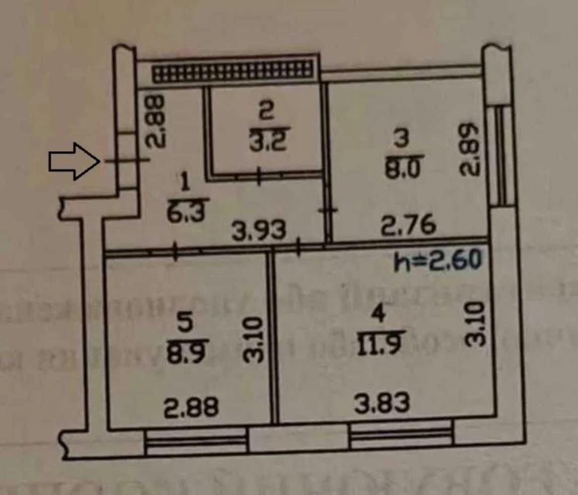 Продам 2-кімн. Кам'янська вул. 125г, 38 м.кв