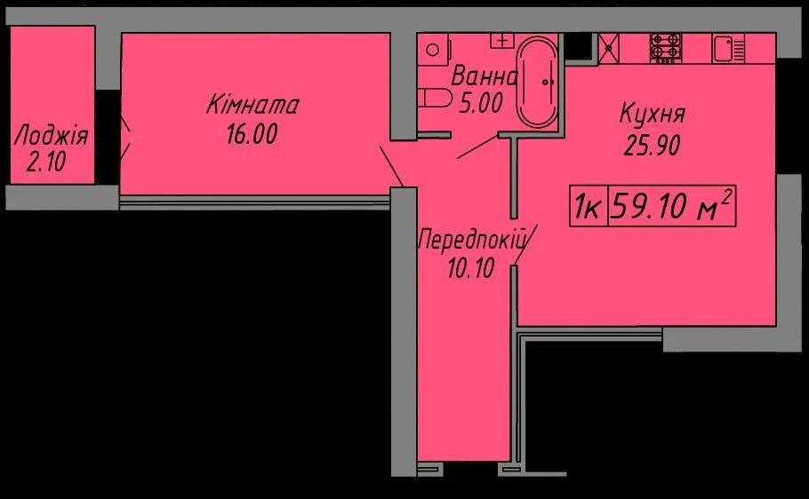 Продаж 2к квартири в ЖК Скандинавія 2 черга