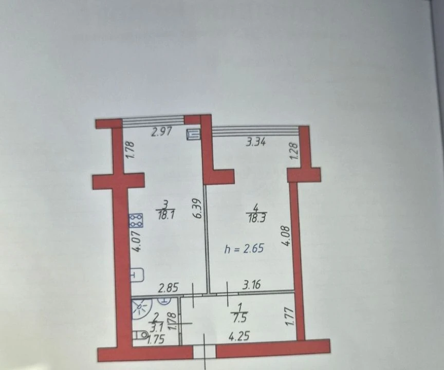 Продаж 1 кім. кв. в новобудові по вул. Глушець