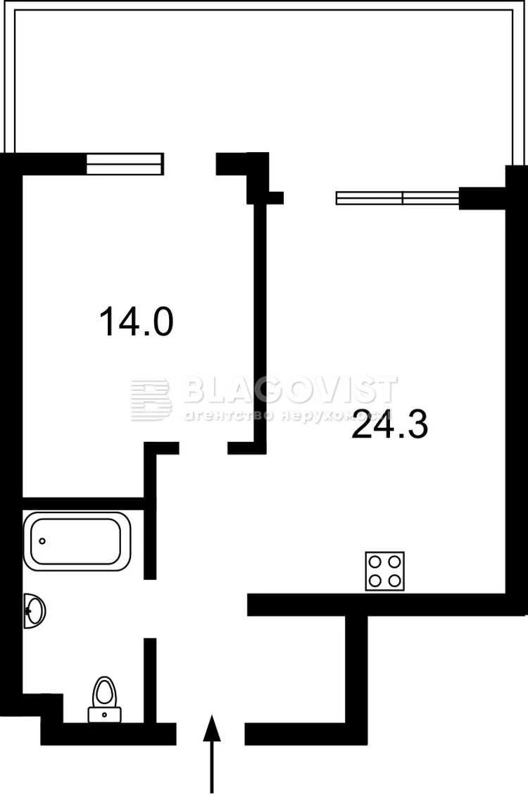 Продаж 1к | Кухня-вітальня + спальня + кабінет | UNIT Home |