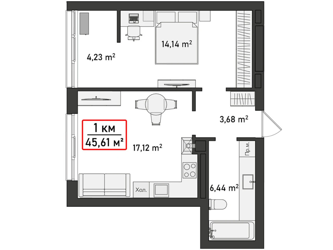 Apartment for Sale: Pasichna