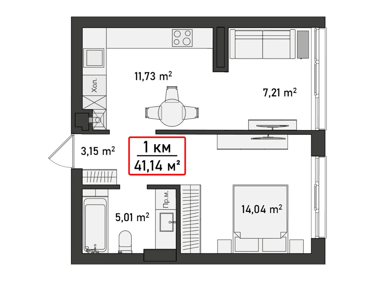 Apartment for Sale - Pasychna