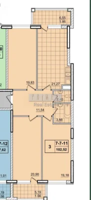 Urgent sale! TOP PRICE! Apartment 100 sq m, 3 rooms, in residential complex