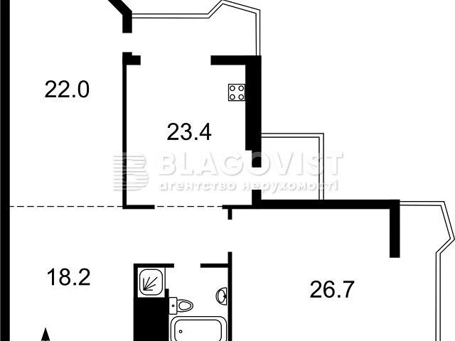 For sale 2-room apartment 99 sq. m. on Mokra St. 18 • ID 34702509