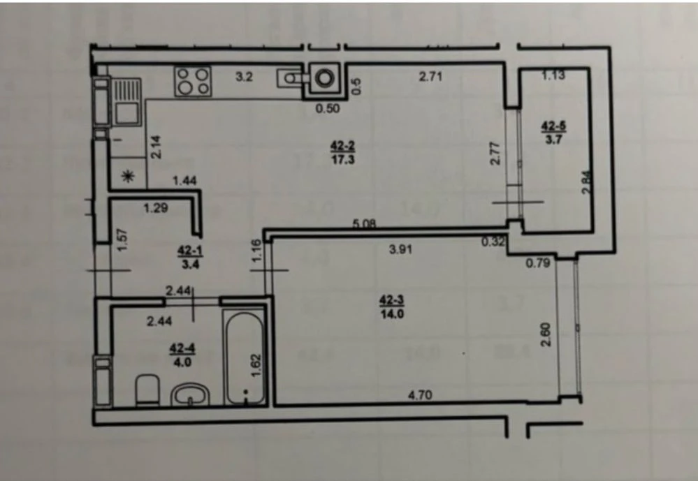 Продається квартира 1-кімнатна, B4/газ/ Ужгород