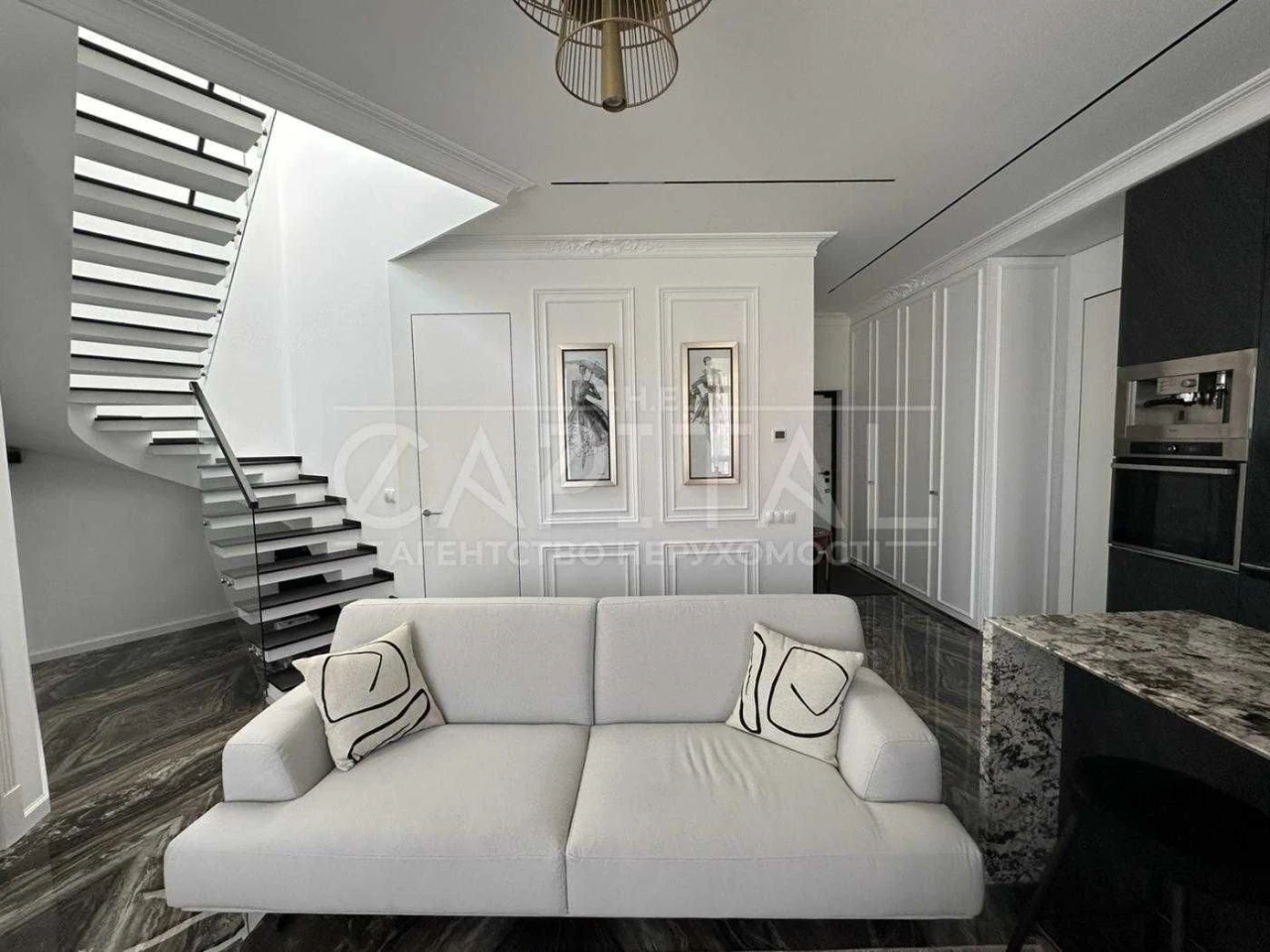 Apartment for sale with a terrace in the Greenville residential complex in the Pechersk district, 115 sq m