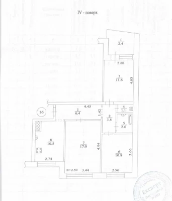 Продається 3-кімнатна квартира в жм Сокіл, капітальний ремонт