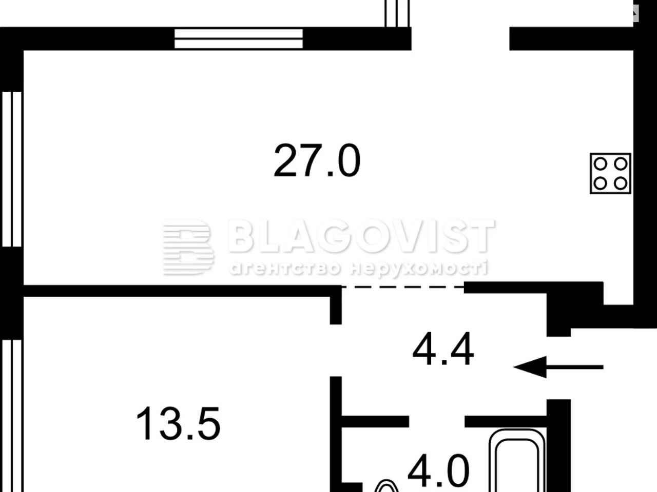 Продажа Квартира в Відрадном