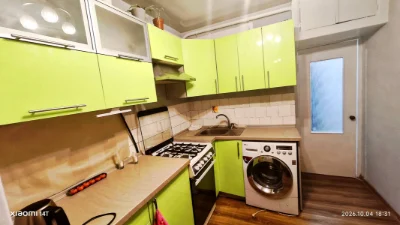 No commission! Cozy 2-room apartment (gas, electricity on one line with hospital)