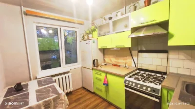 No commission! Cozy 2-room apartment (gas, electricity on one line with hospital)