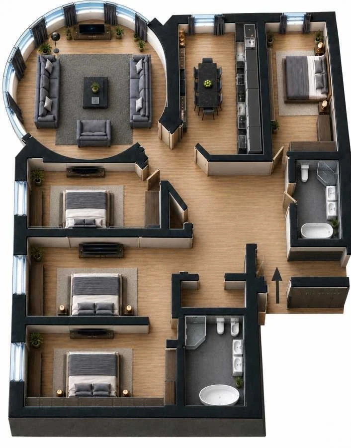 Sale of a 5-bedroom apartment 170 sq m, Dimitrysvska St., 75