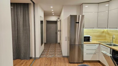 Stylish 1-bedroom apartment for sale! 50 sq m! Located 10 minutes from Poznyaki metro.