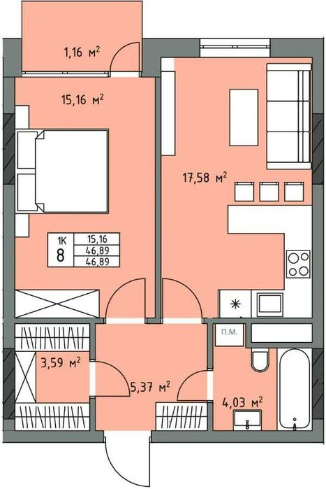 Продажа 1к квартиры(Апартименты)Трускавецкая48.ИДЕАЛЬНО ПОД И