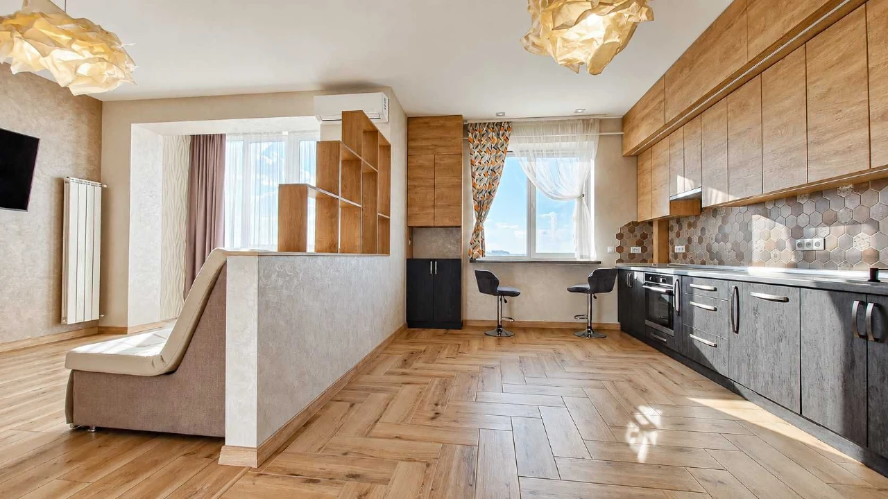 Apartment for sale in the Lake Land residential complex with a view of the Basov Kut lake.