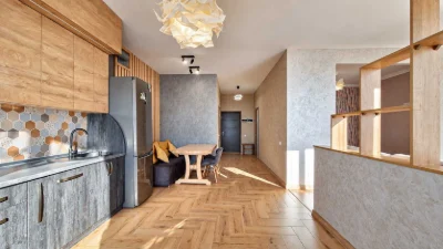 Apartment for sale in the Lake Land residential complex with a view of the Basov Kut lake.