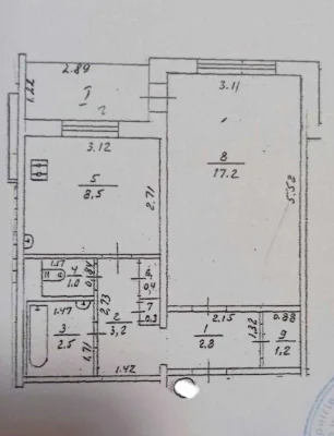 В продажу 1-кімнатна квартира серії ЧН 39 м², ремонт, вбудовані