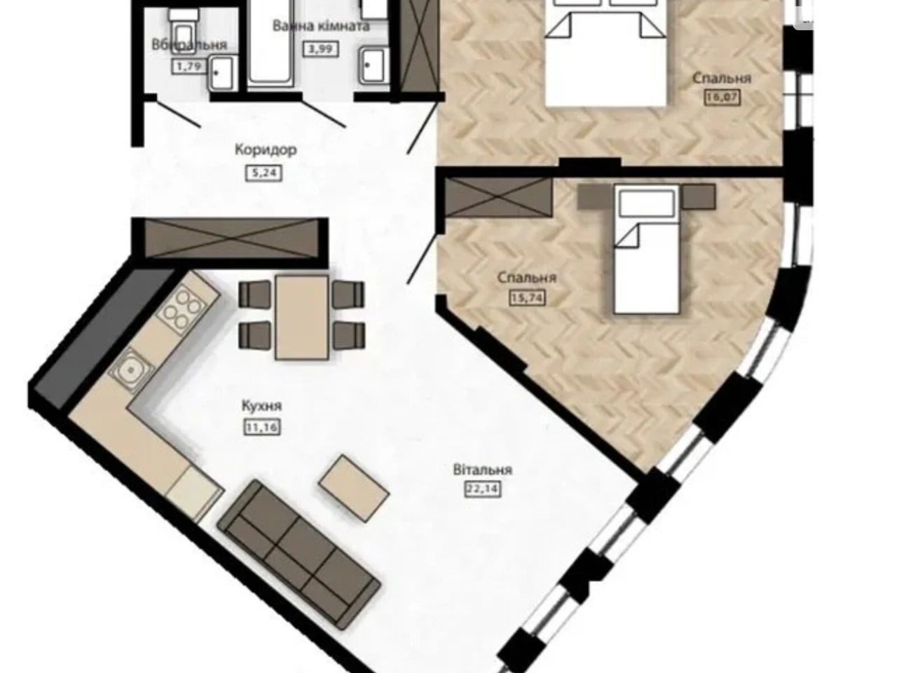 Apartment for Sale in Sykhov