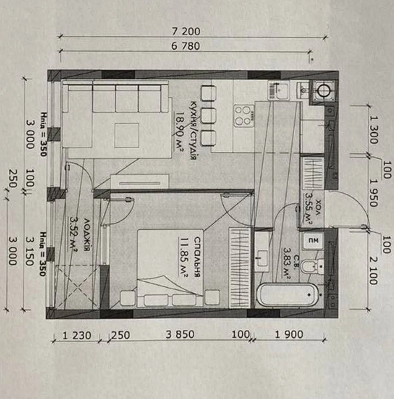 Apartment for sale: 1 room apartment in a new building, Stryska Street, KVI TI residential complex