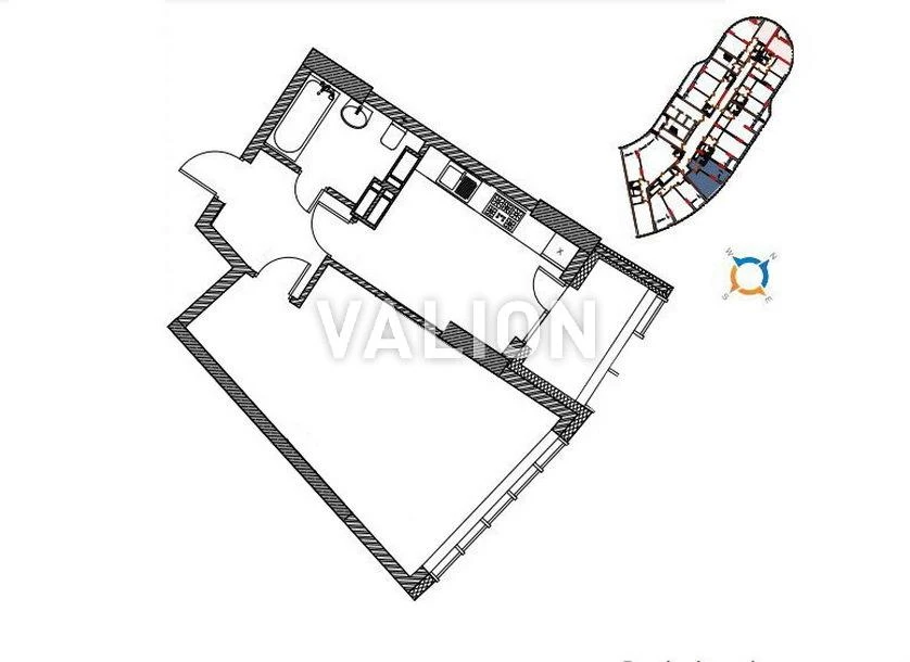 Sale of a 1-room apartment on Mykhailo Mihnovsky Blvd. 13a