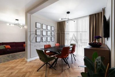 Brightly designed 3-bedroom apartment on the 2nd floor, 85 sq m, in the "Zarech" residential complex