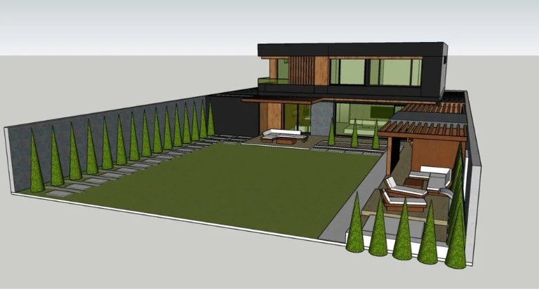 LOT WITH AN UNFINISHED HOUSE FOR SALE