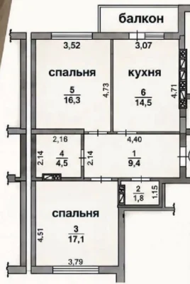Продаж 2-к квартири 69м2 ЖК Кришталеві Джерела Феофанія