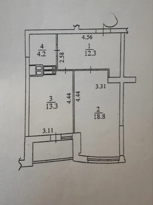 Продається 1-кімнатна квартира, Моторний пров. 9