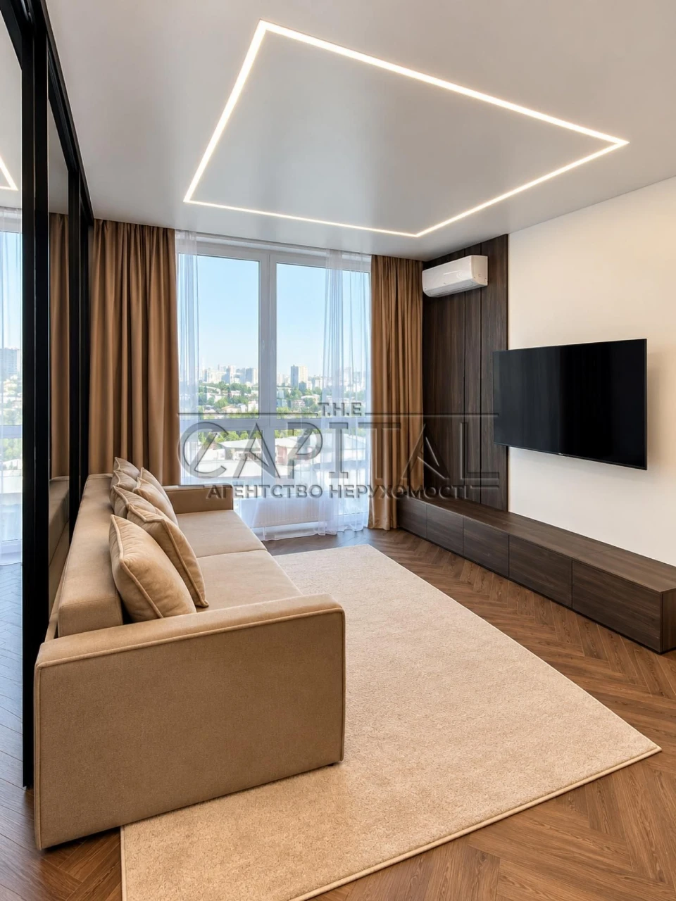 Дизайнерская 1-комнатная квартира 45 м² в ЖК GREAT
