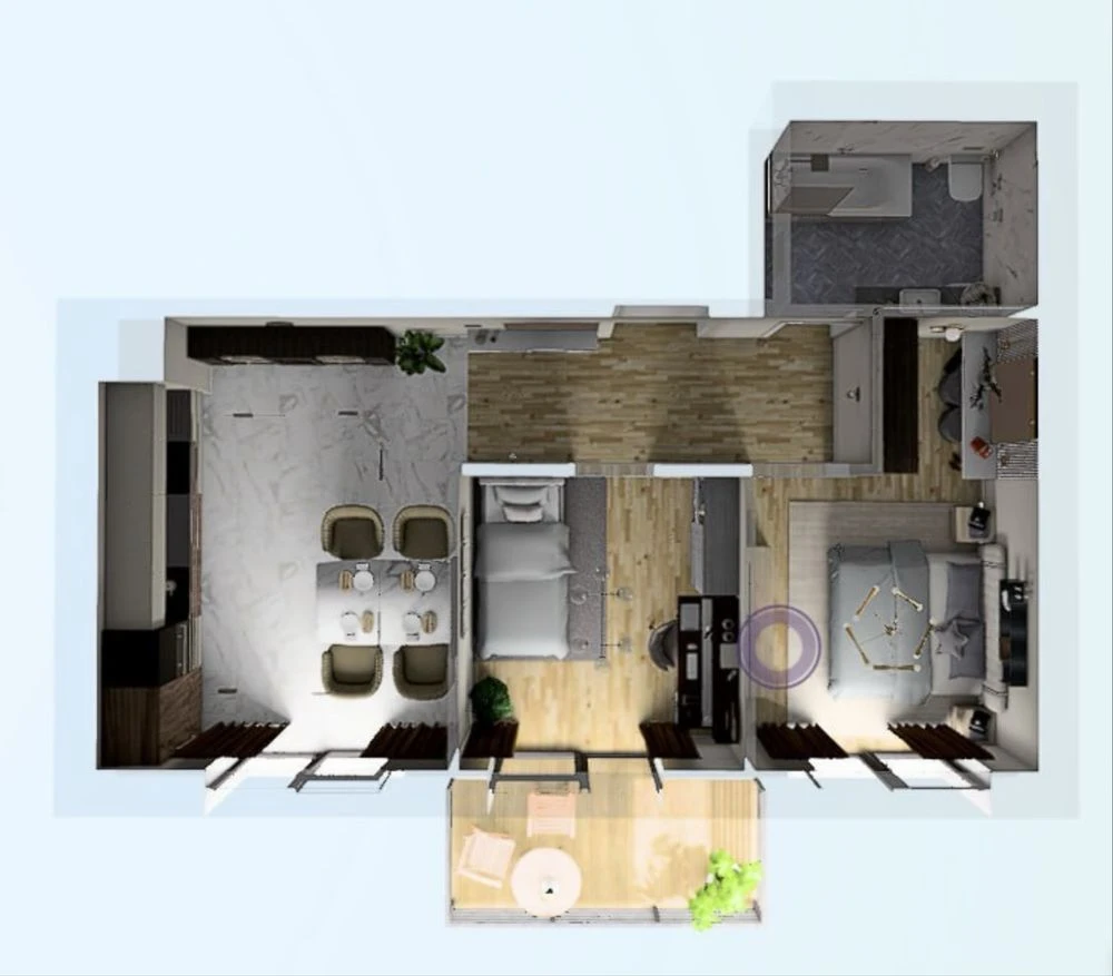 Sale of a 2-room apartment in the "Prostor" residential complex | "VAMBUD" building