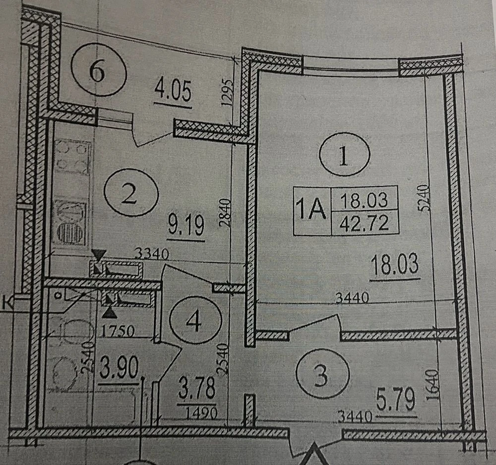 Sale of 1-bedroom apartment in "Kodatska Fortetsya", Patriotyka residential complex, Poznky