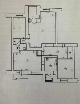 3-room apartment for sale at 4-8 Topoleva St., Solomianskyi District, Povitr Ave.