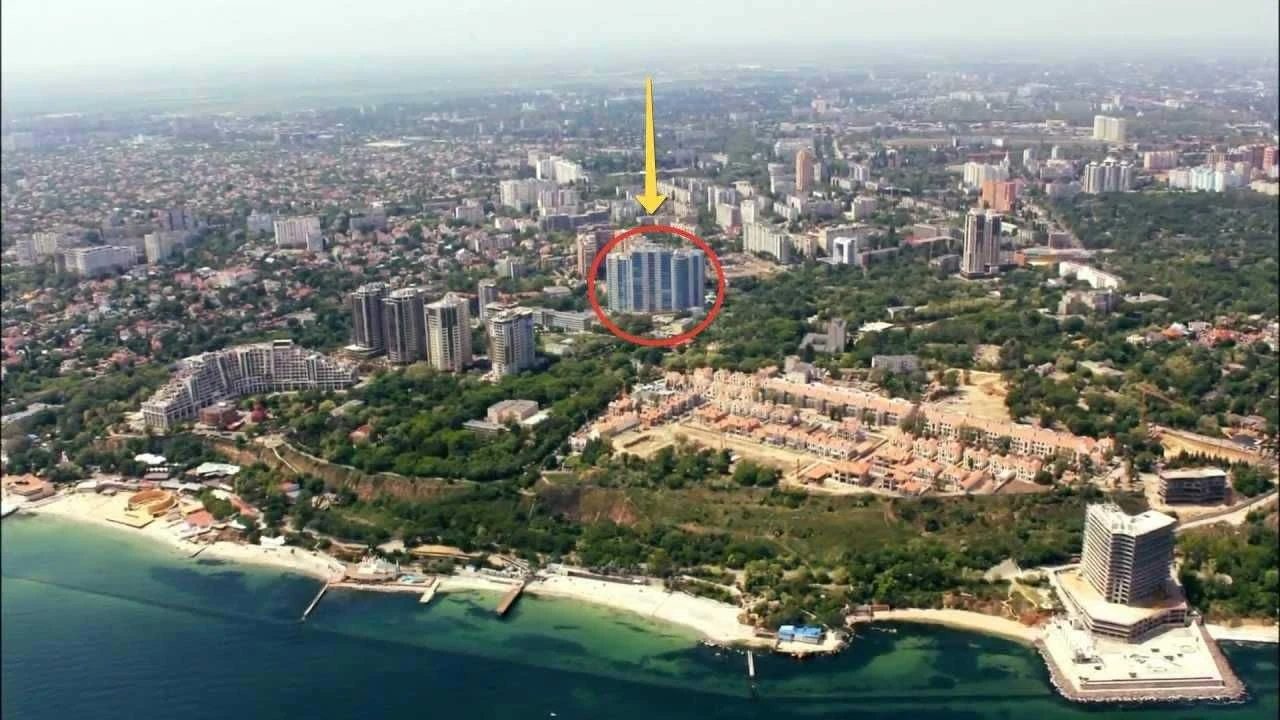 Однокомнатная квартира в Аркадии 56 метров, 12 этаж, в совре