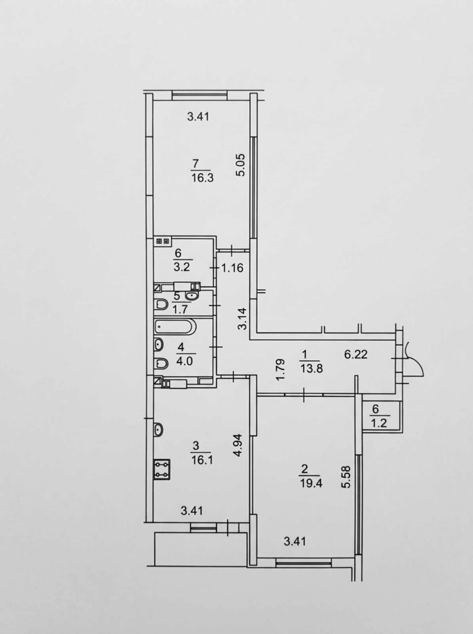 Sale of a two-bedroom apartment, 2 Science Avenue 30 / G
